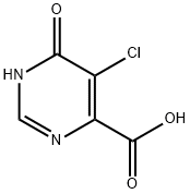 5-chloro-6-oxo-3,6-dihydropyriMidine-4-carboxylic acid Struktur