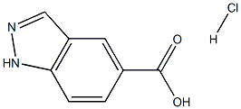 1H-インダゾール-5-カルボン酸塩酸塩 化学構造式