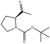 (S)-1-Boc-2-acetyl-pyrrolidine 化学構造式