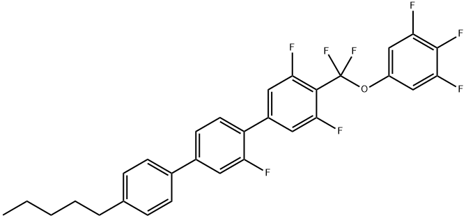 4-[Difluoro(3,4,5-trifluorophenoxy)methyl]-2',3,5-trifluoro-4''-pentyl-1,1':4',1''-terphenyl Struktur