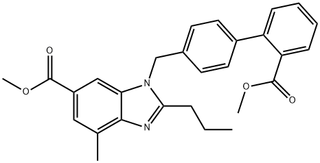 1-[[2'-(Methoxycarbonyl)[1,1'-biphenyl]-4-yl]Methyl]-4-Methyl-2-propyl-1H-benziMidazole-6-carboxylic Acid Methyl Ester Structure