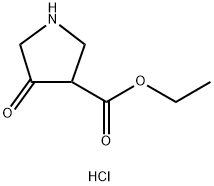 4-氧代-3-吡咯烷羧酸乙酯盐酸盐,916814-29-4,结构式