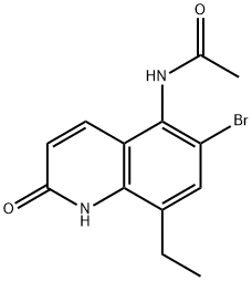 N-(6-BroMo-8-ethyl-2-hydroxyquinolin-5-yl)acetaMide 结构式