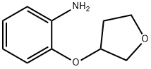 BenzenaMine, 2-[(tetrahydro-3-furanyl)oxy]- Structure