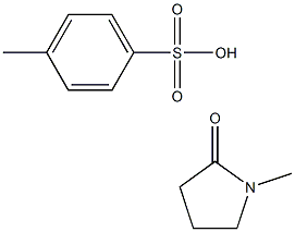 1-Methyl-2-pyrrolidinone 4-Methylbenzenesulfonate Salt Struktur