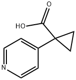 1-(4-Pyridinyl)-cyclopropanecarboxylic acid Struktur