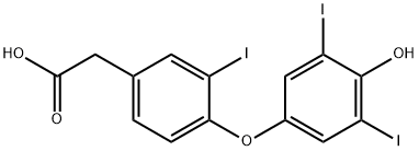 Benzeneacetic acid, 4-(4-hydroxy-3,5-diiodophenoxy)-3-iodo-|3,3ˊ,5ˊ-三碘甲状腺乙酸
