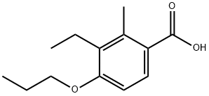 3-Ethyl-2-methyl-4-propoxybenzoic acid,92156-98-4,结构式