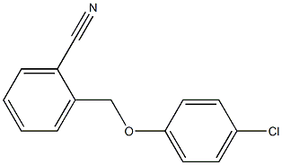 2-(4-chlorophenoxymethyl)benzonitrile Struktur