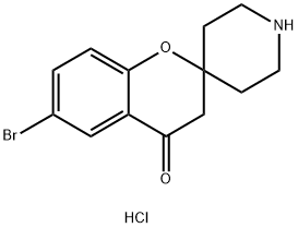 6-溴螺[色满-2,4'-哌啶]-4-酮盐酸盐,921760-46-5,结构式