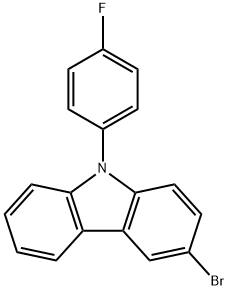 9H-Carbazole, 3-broMo-9-(4-fluorophenyl)- Struktur