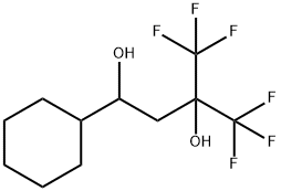 1-环已基-4,4,4-三氟-3-(三氟甲基)-1,3-丁二醇, 923018-85-3, 结构式