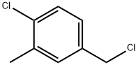 1-chloro-4-(chloromethyl)-2-methylbenzene Struktur