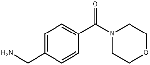 4-(モルホリノカルボニル)ベンジルアミン 化学構造式