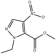 Methyl 1ethyl4nitro1Hpyrazole5carboxylate, 923282-48-8, 结构式
