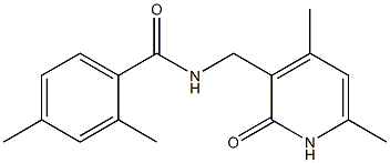 BENZAMIDE, N-[(1,2-DIHYDRO-4,6-DIMETHYL-2-OXO-3-PYRIDINYL)METHYL]-2,4-DIMETHYL-, 923691-55-8, 结构式