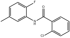 2-氯-N-(2-氟-5-甲基苯基)苯甲酰胺,923742-88-5,结构式