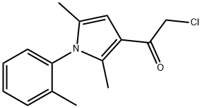 2-chloro-1-[2,5-diMethyl-1-(2-Methylphenyl)-1H-pyrrol-3-yl]ethan-1-one 化学構造式