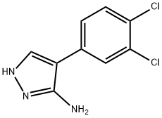 4-(3,4-Dichlorophenyl)-1H-pyrazol-3-amine,92403-51-5,结构式