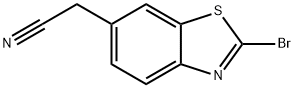 (2-BroMo-benzothiazol-6-yl)-acetonitrile 化学構造式