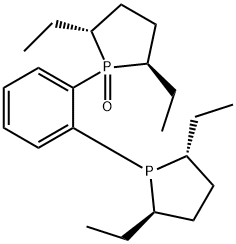 [1-(2R,5R)-2,5-Diethylphospholanyl]-[2-(2R,5R)-2,5-diethylphospholanyl-1-oxide]benzene, min. 97% Struktur