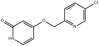 4-{[(5-chloro-2-pyridinyl)Methyl]oxy}-2(1H)-pyridinone,924311-89-7,结构式