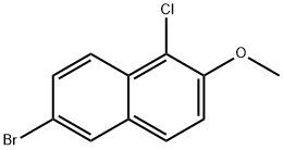 6-BroMo-1-chloro-2-Methoxynaphthalene Structure