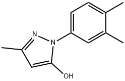 1-(3,4-diMethylphenyl)-3-Methyl-1H-Pyrazol-5-ol Struktur