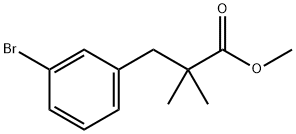 Methyl 3-(3-broMophenyl)-2,2-diMethylpropanoate 化学構造式