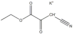 PotassiuM 1-cyano-3-ethoxy-2,3-dioxopropan-1-ide Struktur