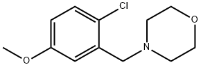 4-(2-氯-5-甲氧苄基)吗啉, 927811-61-8, 结构式
