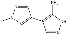 1'-Methyl-1h,1'h-[4,4'-bipyrazol]-5-aMine Struktur