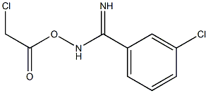 3-Chloro-N-(2-chloroacetoxy)benziMidaMide Struktur
