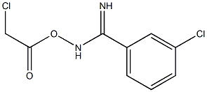 3-Chloro-N-(2-chloroacetoxy)benziMidaMide,93048-81-8,结构式