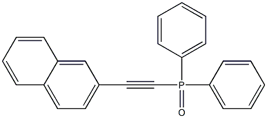 (naphthalen-2-ylethynyl)diphenylphosphine oxide Structure