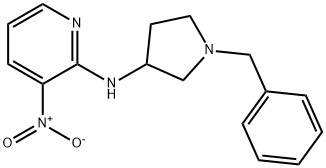 (1-Benzyl-pyrrolidin-3-yl)-(3-nitro-pyridin-2-yl)-aMine Structure