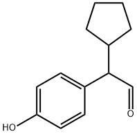 2-Cyclopentyl-2-(4-hydroxyphenyl)acetaldehyde Structure