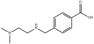 4-[(2-二甲氨基-乙胺基)-甲基]-苯甲酸 结构式