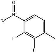 2,3-ジフルオロ-1-メチル-4-ニトロベンゼン 化学構造式