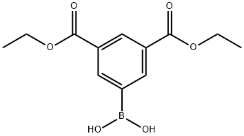 3,5-bis(ethoxycarbonyl)phenylboronicacid Structure
