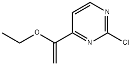 2-chloro-4-(1-ethoxyvinyl)pyriMidine 化学構造式
