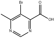 5-BroMo-6-MethylpyriMidine-4-carboxylic acid Structure