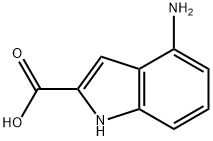 4-氨基-1H-2-吲哚甲酸, 933721-48-3, 结构式