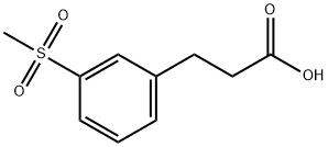 3-(3-Methanesulfonyl-phenyl)-propionic acid Struktur