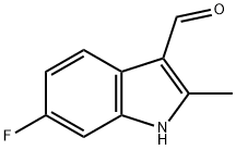 6-氟-2-甲基-1H-吲哚-3-甲醛,933747-88-7,结构式