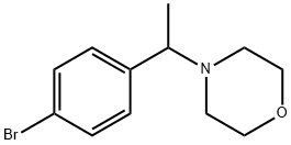 4-(1-(4-ブロモフェニル)エチル)モルホリン 化学構造式