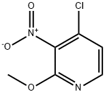 4-クロロ-2-メトキシ-3-ニトロピリジン 化学構造式