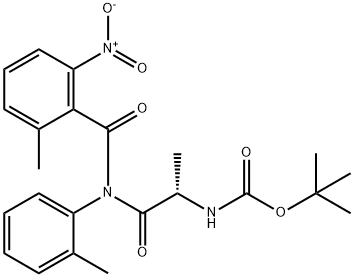 카르바믹산,N-[(1S)-1-메틸-2-[(2-메틸-6-니트로벤조일)(2-메틸페닐)a미노]-2-옥소에틸]-,1,1-디메틸에틸에스테르