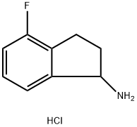 4-FLUORO-2,3-DIHYDRO-1H-INDEN-1-AMINE HYDROCHLORIDE Structure