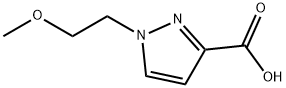 1-(2-Methoxyethyl)-1H-Pyrazole-3-carboxylic acid Struktur